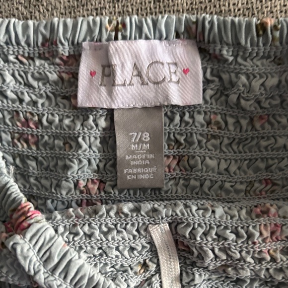 The Children's Place Gray Dress with Pink Floral Pattern - Picture 2 of 2